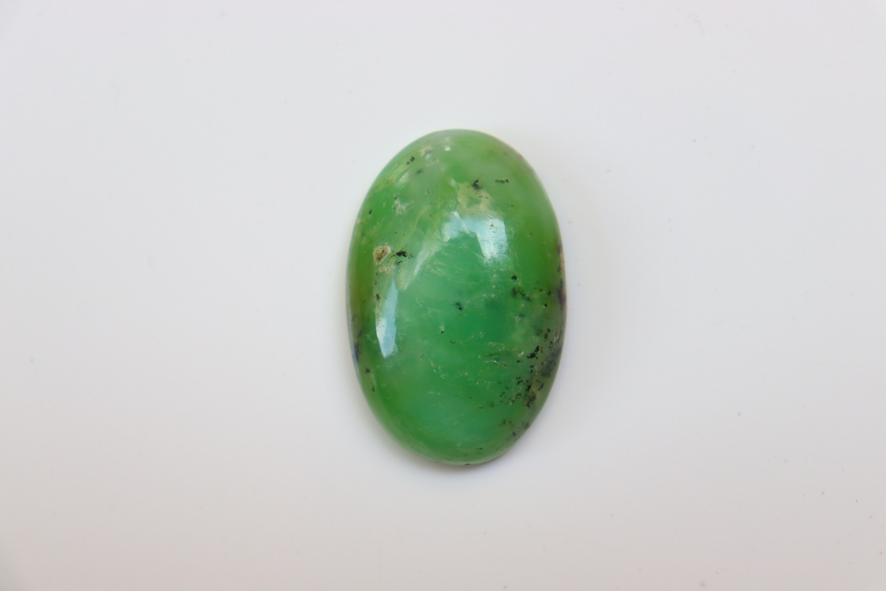 Green Chrysoprase Cabochon, Loose Stone, Natural Chrysoprase Cabochon, Green Chrysoprase Loose Gemstone, Chrysoprase Gemstone, Pocket Stone