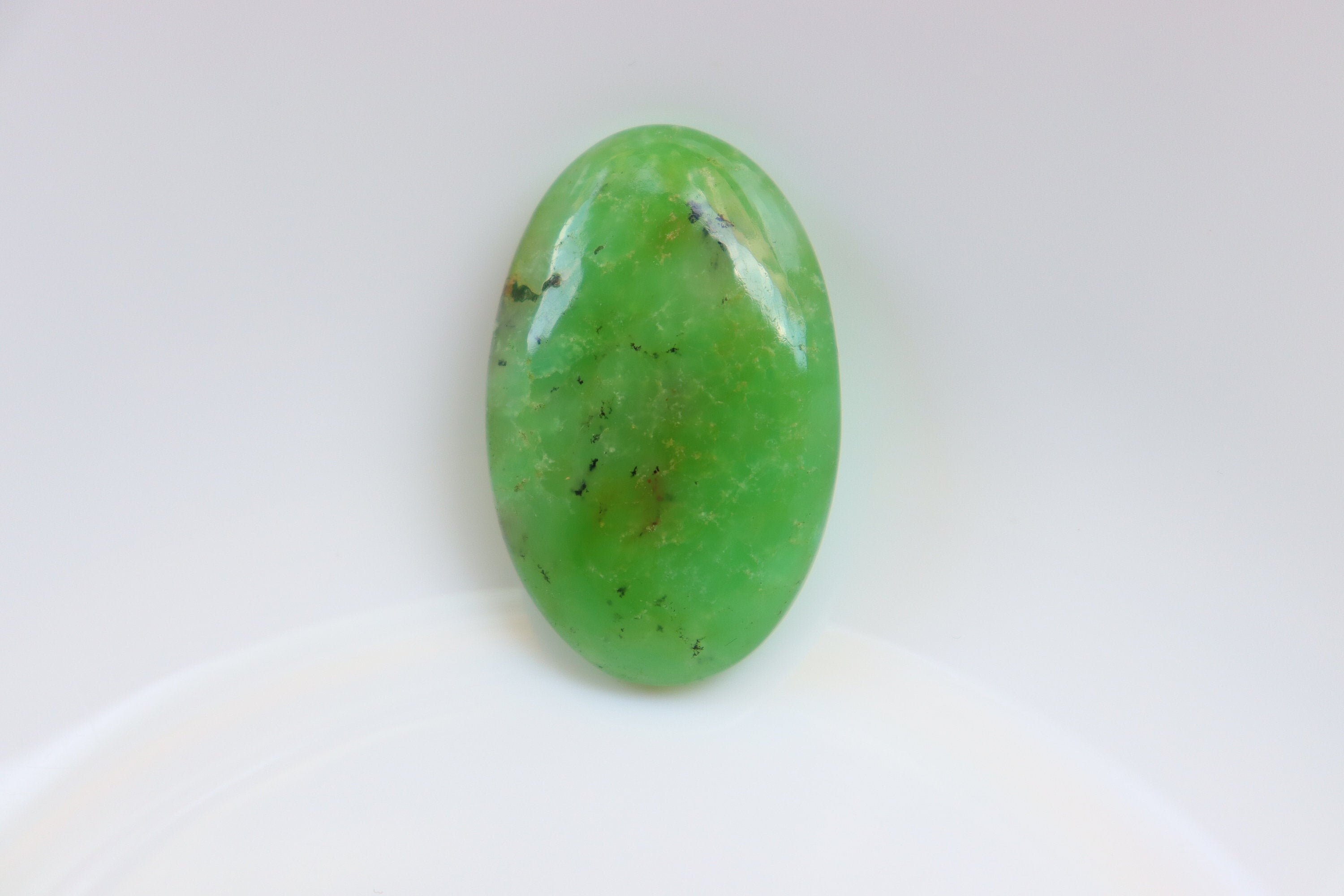 Green Chrysoprase Cabochon, Loose Stone, Natural Chrysoprase Cabochon, Green Chrysoprase Loose Gemstone, Chrysoprase Gemstone, Pocket Stone