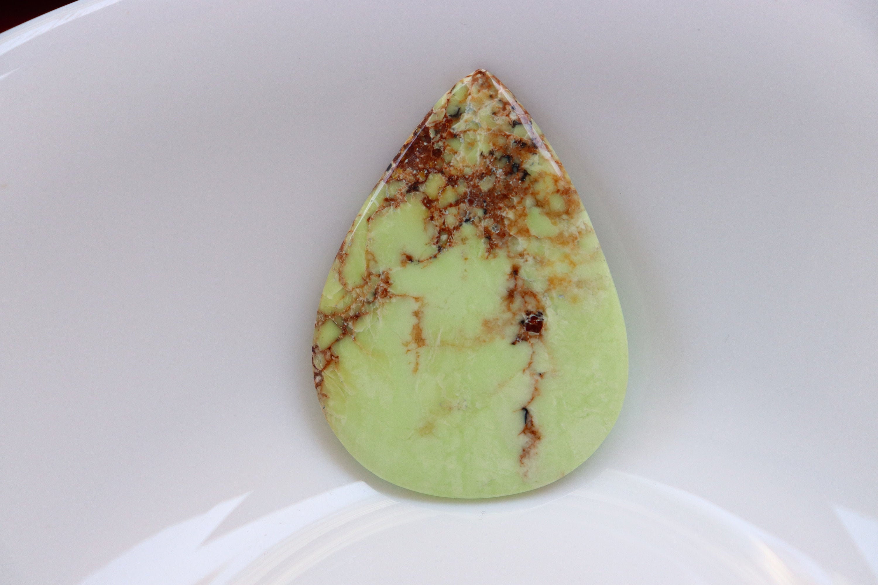 Lemon Chrysoprase Cabochon, Healing Crystal , Self Compassion Crystal, Heart Chakra Healing Sphere, Gemstone, Green Cabochon, Home Decor