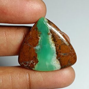Chrysoprase Cabochon: Loose Gemstone For Jewelry Making (30x27mm, 29cts.) Chrysoprase Cabochon: Loose Gemstone For Jewelry Making (30x27mm, 29cts.)