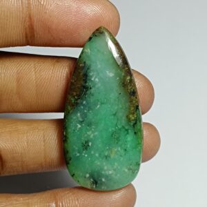 Chrysoprase Cabochon: Loose Gemstone For Jewelry Making (44x21mm, 42cts.) Chrysoprase Cabochon: Loose Gemstone For Jewelry Making (44x21mm, 42cts.)