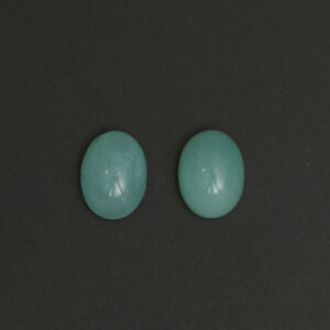 Natural Chrysoprase Smooth Oval Cabochon Gemstone | 10x13.5 mm | Gemstone Cabochon | Pair ( 2 Pieces )