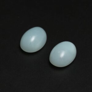 Natural Chrysoprase Smooth Oval Cabochon Gemstone | 18x25 mm | Gemstone Cabochon | Pair ( 2 Pieces )