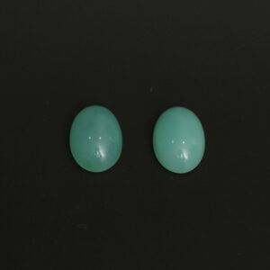 Natural Chrysoprase Smooth Oval Cabochon Gemstone | 12x16 Mm | Gemstone Cabochon | Pair ( 2 Pieces ) Natural Chrysoprase Smooth Oval Cabochon Gemstone | 12x16 Mm | Gemstone Cabochon | Pair ( 2 Pieces )