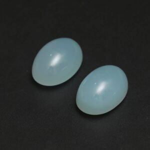 Natural Chrysoprase Smooth Oval Cabochon Gemstone | 19x27 mm | Gemstone Cabochon | Pair ( 2 Pieces )