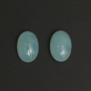 Natural Chrysoprase Smooth Oval Cabochon Gemstone | 13x20 mm | Gemstone Cabochon | Pair ( 2 Pieces )