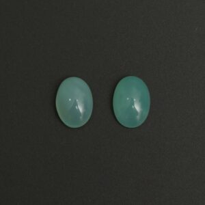 Natural Chrysoprase Smooth Oval Cabochon Gemstone | 10x14 mm | Gemstone Cabochon | Pair ( 2 Pieces )