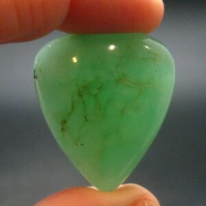 Rich Green Chrysoprase Cabochon From Australia - 1.2" Rich Green Chrysoprase Cabochon From Australia - 1.2"