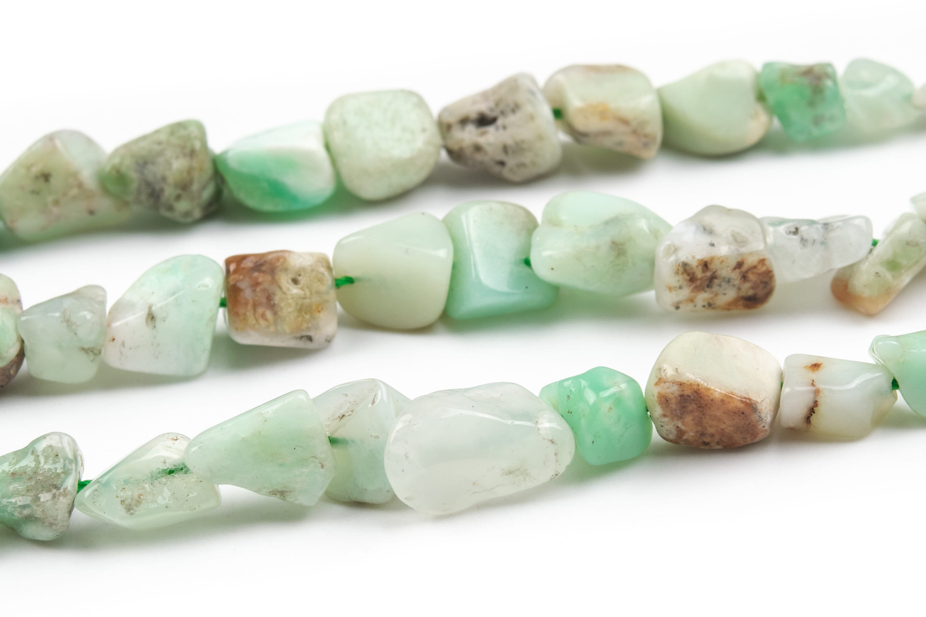 6-8mm Chrysoprase / Australian Jade Beads Pebble Nugget Grade A Genuine Natural Gemstone Beads 15.5"/7.5" Bulk Lot Options (108466) 6-8mm Chrysoprase / Australian Jade Beads Pebble Nugget Grade A Genuine Natural Gemstone Beads 15.5"/7.5" Bulk Lot Options (108466)