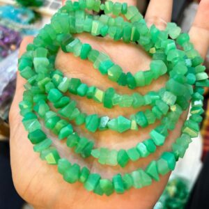 7 Inch Strand,Natural Chrysoprase Faceted Fancy Nuggets Shape Size 7-8mm 7 Inch Strand,Natural Chrysoprase Faceted Fancy Nuggets Shape Size 7-8mm