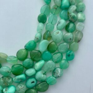 8-10mm Freeform Chrysoprase Nugget Gemstone Beads. 15” Strand Of Natural Green Nuggets, Approx. 42 Beads Per Strand. 8-10mm Freeform Chrysoprase Nugget Gemstone Beads. 15” Strand Of Natural Green Nuggets, Approx. 42 Beads Per Strand.