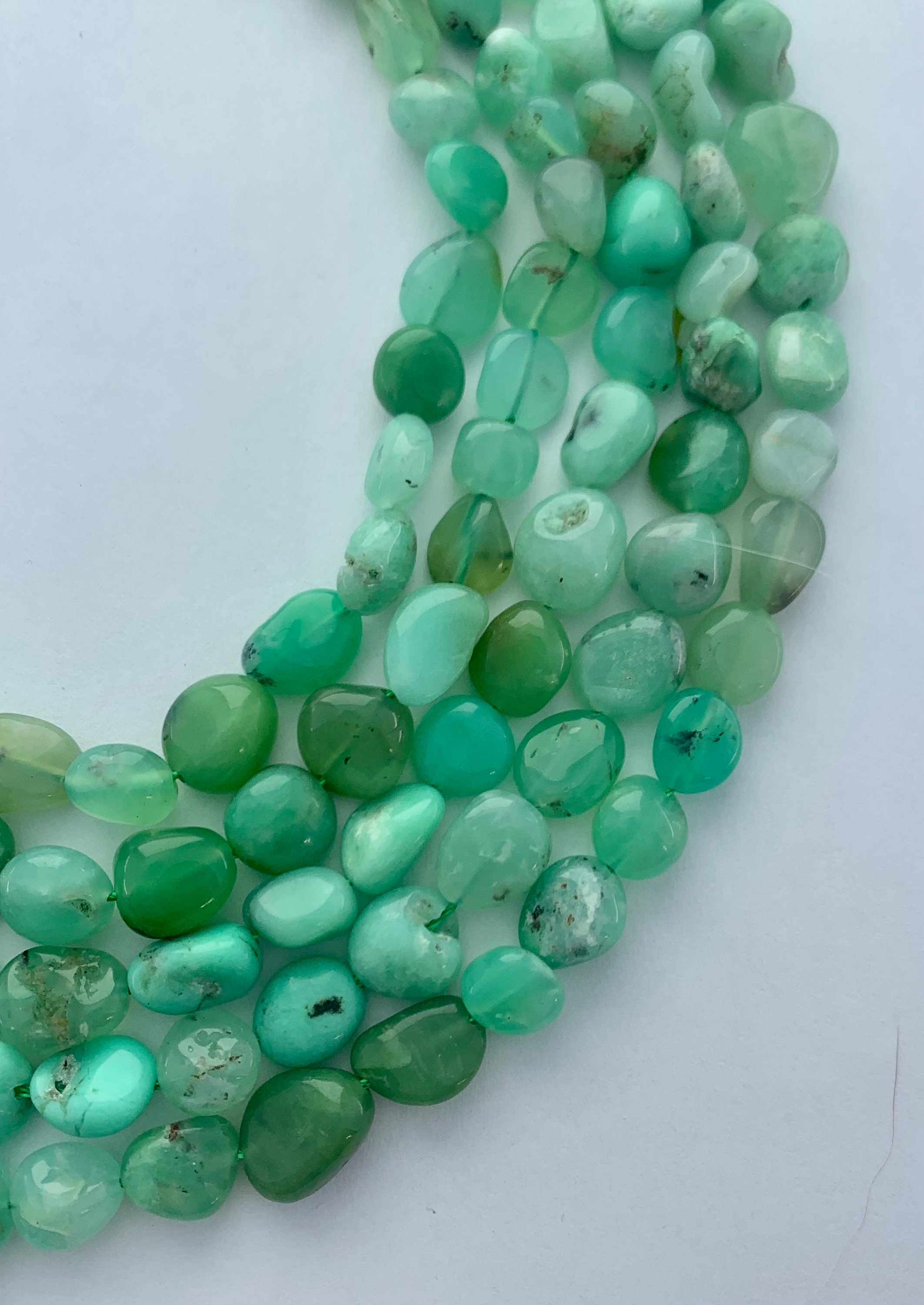 8-10mm Freeform Chrysoprase Nugget Gemstone Beads. 15” Strand Of Natural Green Nuggets, Approx. 42 Beads Per Strand. 8-10mm Freeform Chrysoprase Nugget Gemstone Beads. 15” Strand Of Natural Green Nuggets, Approx. 42 Beads Per Strand.