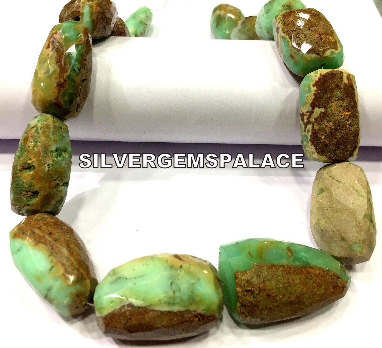 Natural Chrysoprase Faceted Nuggets Beads Large Size Nuggets Beads Chrysoprase Tumble Beads Chrysoprase Strand Jewelry Making Nuggets Beads.