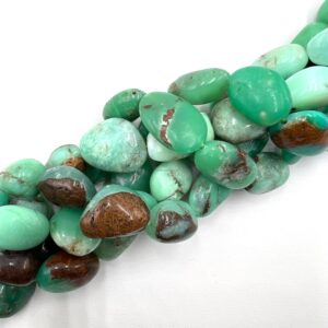 Natural Chrysoprase Smooth Nugget Chunk Beads Size Approx 15x20mm 15.5" Strand Natural Chrysoprase Smooth Nugget Chunk Beads Size Approx 15x20mm 15.5" Strand