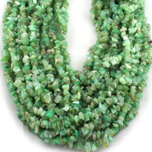 Natural Chrysoprase Uncut Gemstone Beads, Green Chrysoprase Chips Beads, 36 Inches Strand An Amazing Item For Jewelry Making & Craft Natural Chrysoprase Uncut Gemstone Beads, Green Chrysoprase Chips Beads, 36 Inches Strand An Amazing Item For Jewelry Making & Craft