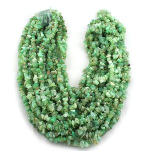 Pack Of 10 Strands- Quantity Pack- Chrysoprase Uncut Chips Beads, 36 Inches Strand For Jewelry Making, Bulk Beads Pack Of 10 Strands- Quantity Pack- Chrysoprase Uncut Chips Beads, 36 Inches Strand For Jewelry Making, Bulk Beads