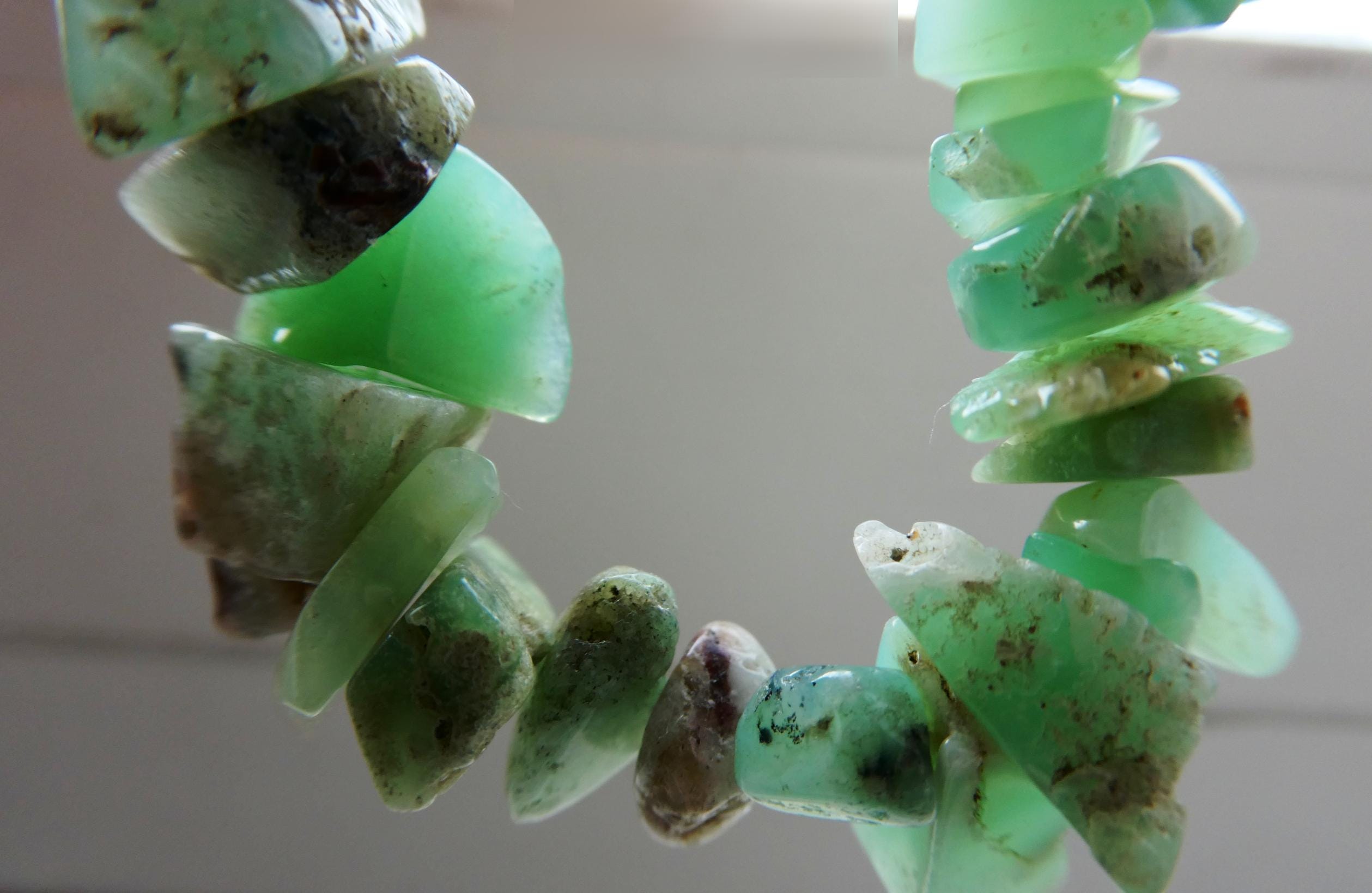 Chrysoprase Crystals 9-13mm Beads -4in,8in Strand Green Natural Chips-jewelry Making-gemstone Craft Beads