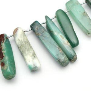 Chrysoprase Smooth Long Nuggets - 8x25 Mm To 8x37 Mm - Chrysoprase Beads - Gem Quality , 9 Cm Full Strand, Price Per Strand Chrysoprase Smooth Long Nuggets - 8x25 Mm To 8x37 Mm - Chrysoprase Beads - Gem Quality , 9 Cm Full Strand, Price Per Strand
