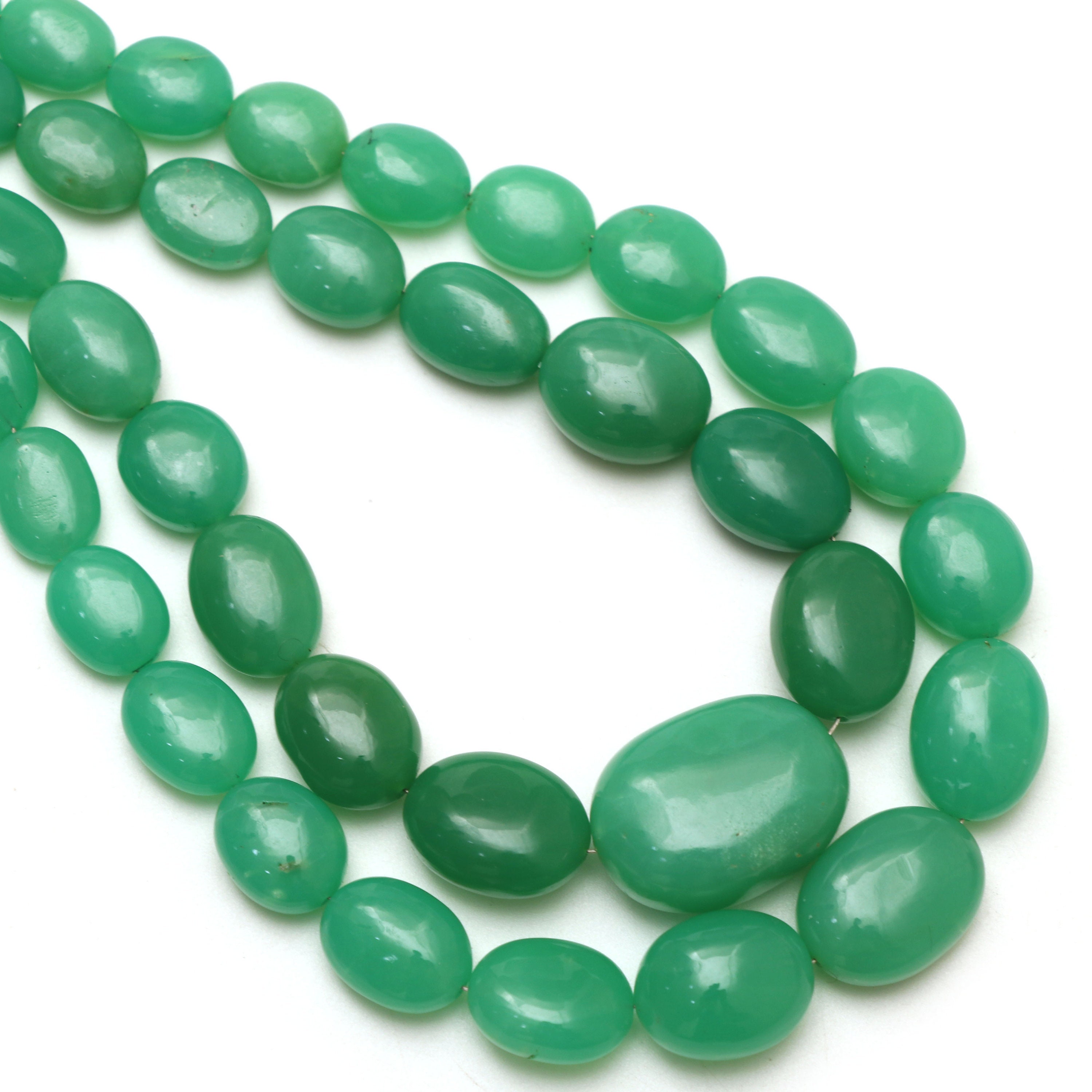 Chrysoprase Smooth Tumble Beads, 6x7 Mm To 12x16 Mm, Chrysoprase Tumble, Chrysoprase Jewelry Making Gemstone Beads, 8 Inch/ 18 Inch Strand Chrysoprase Smooth Tumble Beads, 6x7 Mm To 12x16 Mm, Chrysoprase Tumble, Chrysoprase Jewelry Making Gemstone Beads, 8 Inch/ 18 Inch Strand