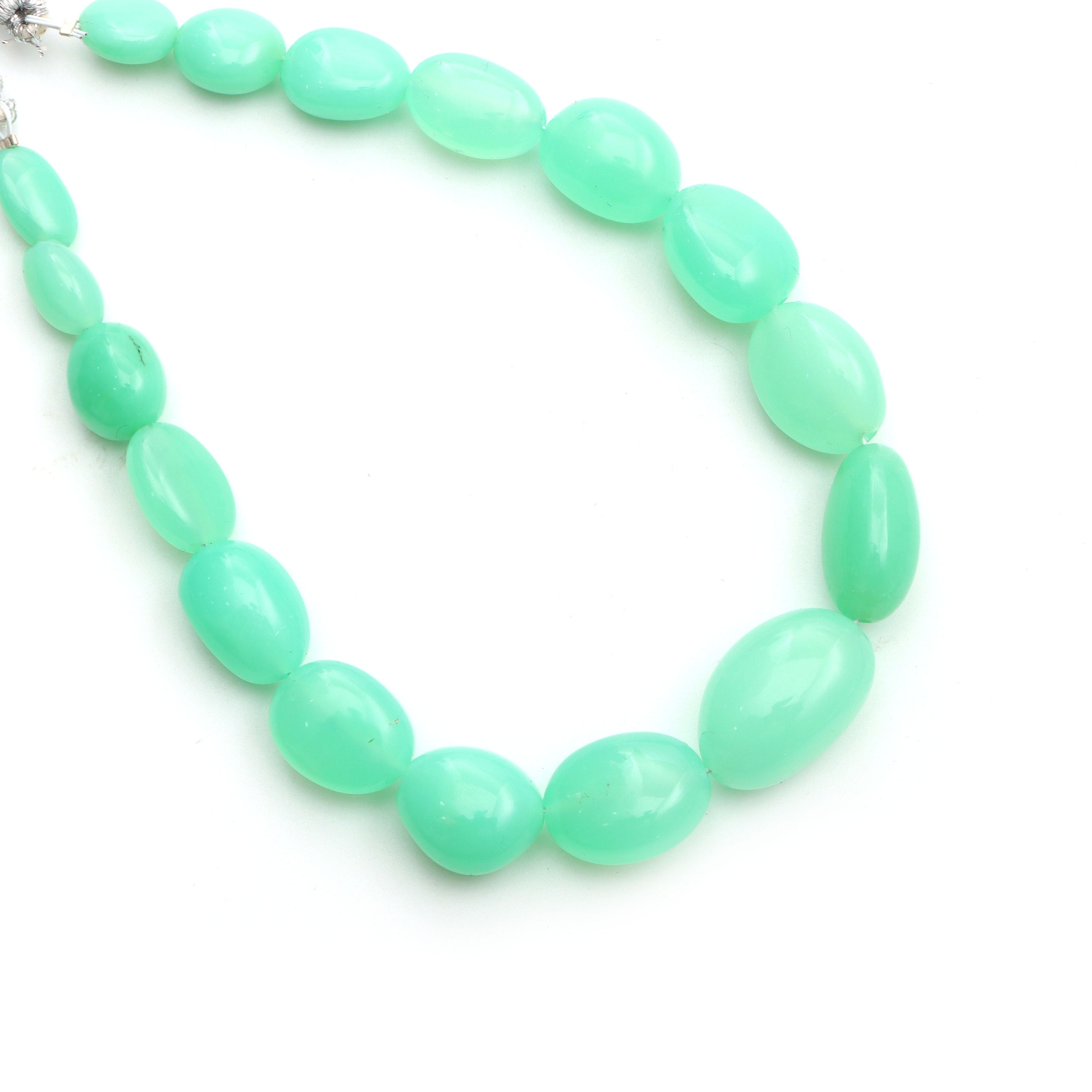Chrysoprase Smooth Tumble Beads, 8x9.5 Mm To 13x19.5 Mm, Chrysoprase Jewelry, May Birthstone, 9 Inches Full Strand, Price Per Strand Chrysoprase Smooth Tumble Beads, 8x9.5 Mm To 13x19.5 Mm, Chrysoprase Jewelry, May Birthstone, 9 Inches Full Strand, Price Per Strand