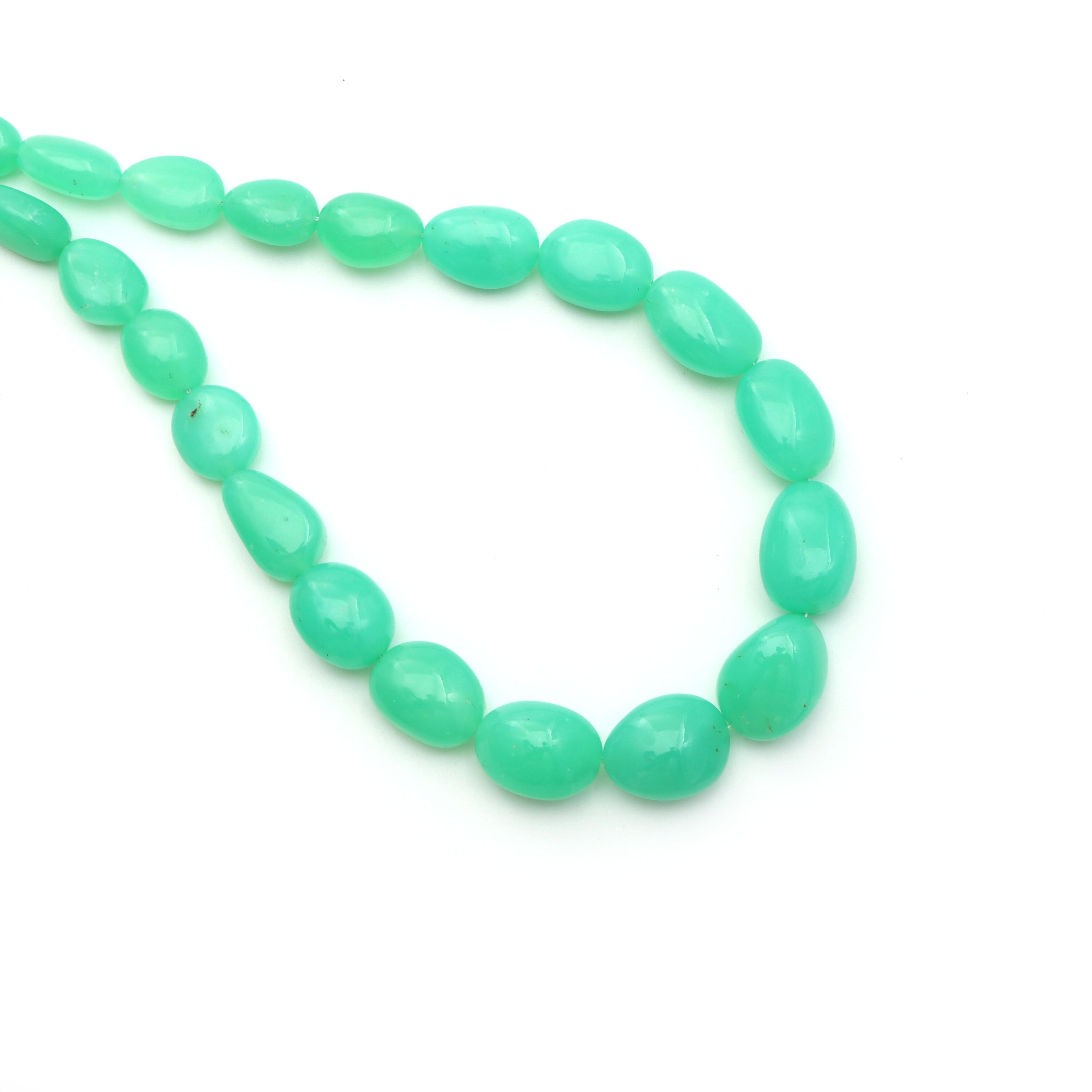 Chrysoprase Smooth Tumble Beads, 7x10 Mm To 15x19.5 Mm, Plain Chrysoprase Tumble Beads, Chrysoprase Beads, 20 Inch Strand, Price Per Strand Chrysoprase Smooth Tumble Beads, 7x10 Mm To 15x19.5 Mm, Plain Chrysoprase Tumble Beads, Chrysoprase Beads, 20 Inch Strand, Price Per Strand
