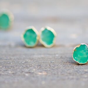Australian Jade Earrings, Chrysoprase Earrings, Green gem earrings, Gemstone Earrings,Gift for her,Crystal Earrings,Chrysoprase Jewelry,Jade