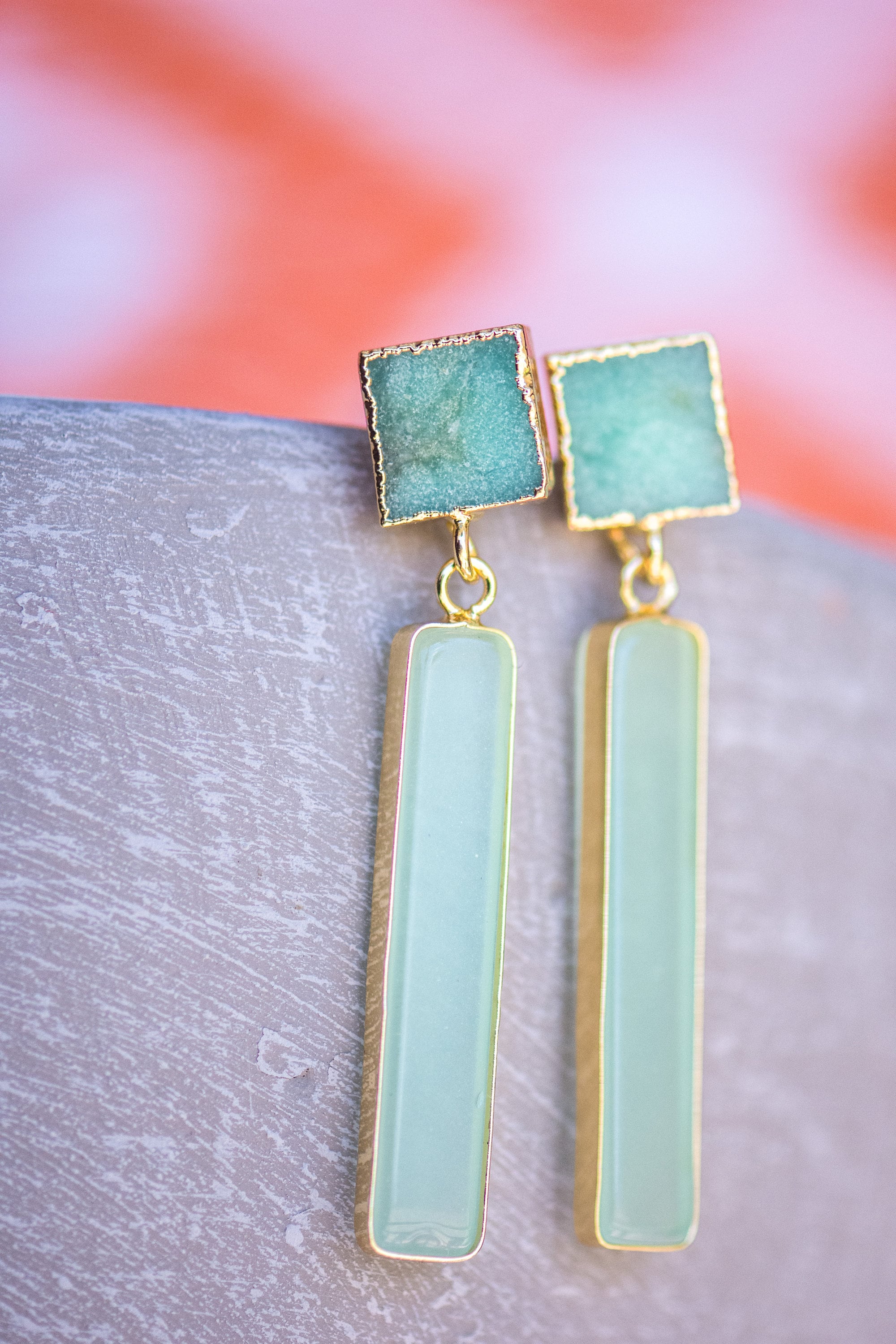 Jade Earrings, Stone Earrings, Gold Jade Earrings, Green Stone Earrings, Australian Jade Earrings, Chrysoprase Earrings, Chrysoprase Jewelry