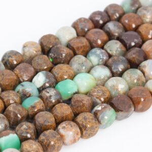 4MM Chrysoprase / Australian Jade Beads Faceted Cube Grade AAA Genuine Natural Gemstone Loose Beads 15" / 7.5" Bulk Lot Options (111717)