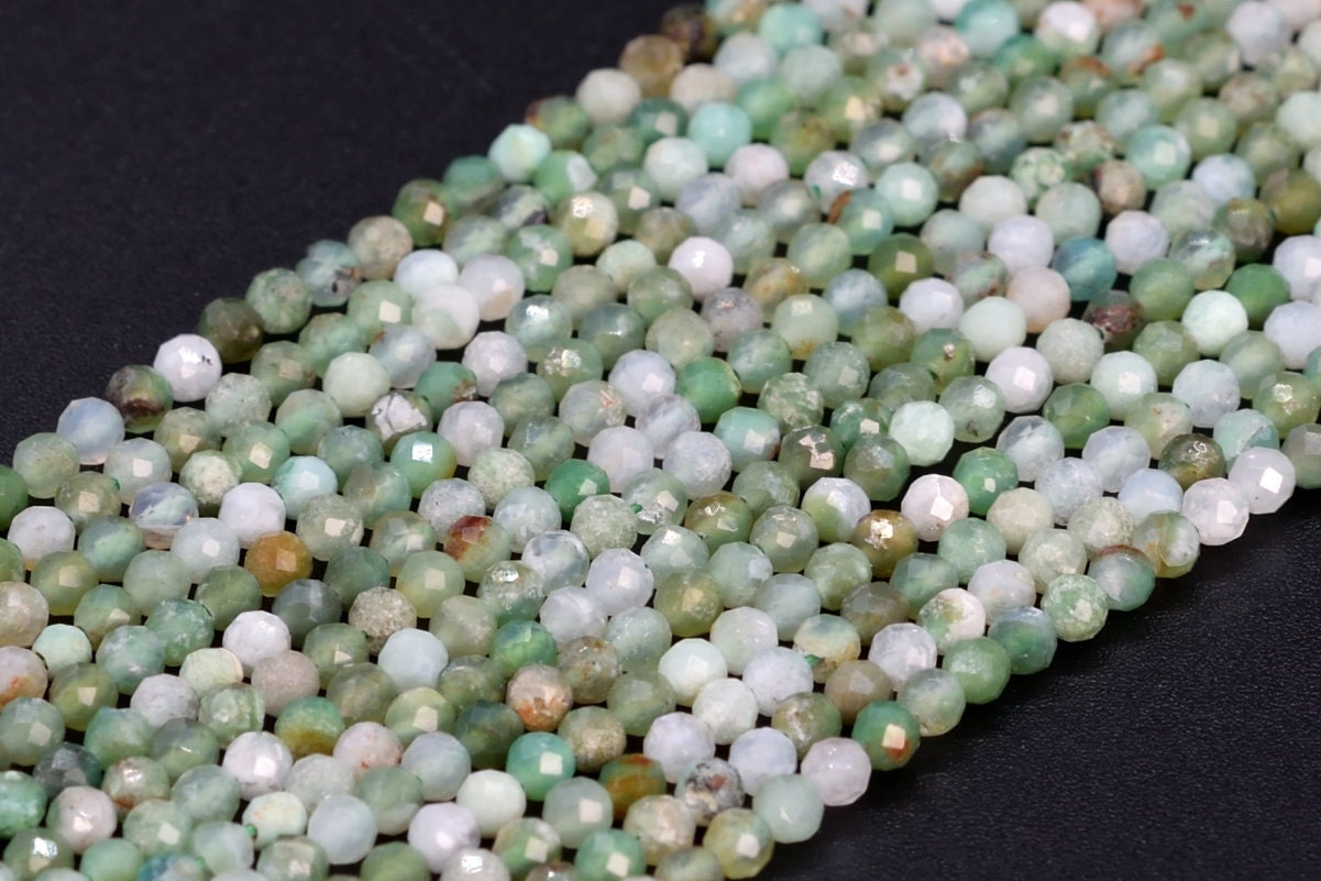 Sale 2mm Chrysoprase / Australian Jade Bead A Genuine Natural Gemstone Full Strand Faceted Round Bead 15.5" Bulk Lot Options (107818-2536) Sale 2mm Chrysoprase / Australian Jade Bead A Genuine Natural Gemstone Full Strand Faceted Round Bead 15.5" Bulk Lot Options (107818-2536)