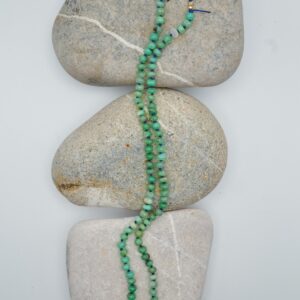 Chrysoprase Beaded Necklace: Hand Knotted Gemstone, 14k Gold-Fill