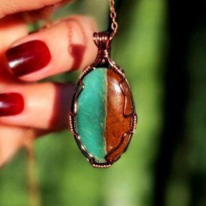 Chrysoprase Necklace - for Joy, Happiness, Healing & Truth - Chrysoprase crystal - gemstone necklace - crystal necklace