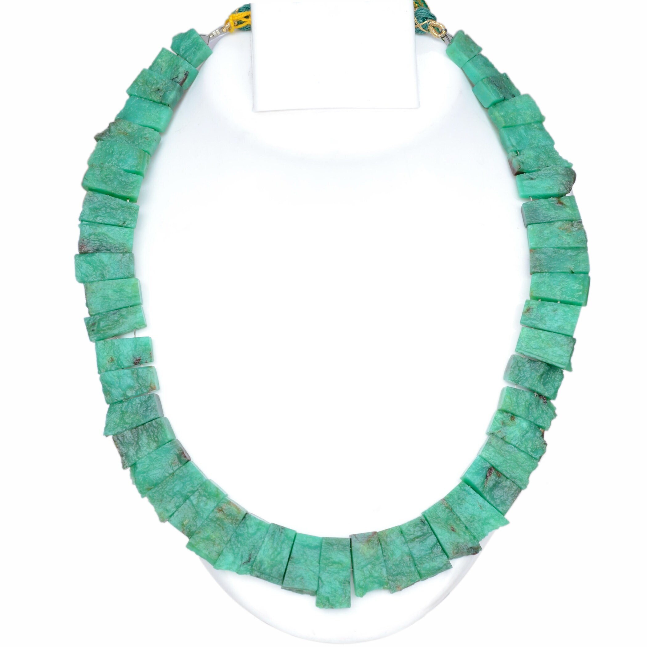 Natural Chrysoprase Layout Necklace, Cleopatra Necklace, Graduated Collar Necklace, Necklace For Women, 16mm To 22mm, 19 Inch, Gds2168 Natural Chrysoprase Layout Necklace, Cleopatra Necklace, Graduated Collar Necklace, Necklace For Women, 16mm To 22mm, 19 Inch, Gds2168