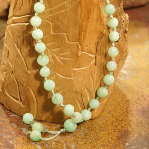 Chrysoprase Pocket Mala • Aaa • Chrysoprase Hand Mala • 27+1 Bead Mala • 7mm • Chrysoprase Worry Beads • Chrysoprase Mala • 4098