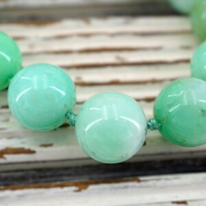 Chrysoprase Round Beads 14mm (etb01823) Healing Crystals/unique Jewelry/vintage Jewelry/gemstone Necklace