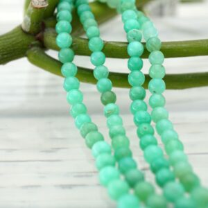 Chrysoprase Round Beads 4-5mm (etb01103) Unique Jewelry/vintage Jewelry/gemstone Necklace