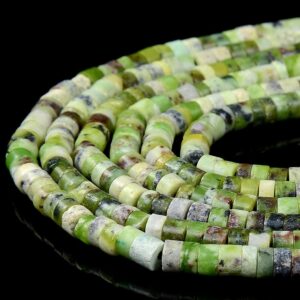 4x2mm Natural Chrysoprase Gemstone Heishi Discs Beads Loose Beads 15 Inch Full Strand (80018532-p16) 4x2mm Natural Chrysoprase Gemstone Heishi Discs Beads Loose Beads 15 Inch Full Strand (80018532-p16)