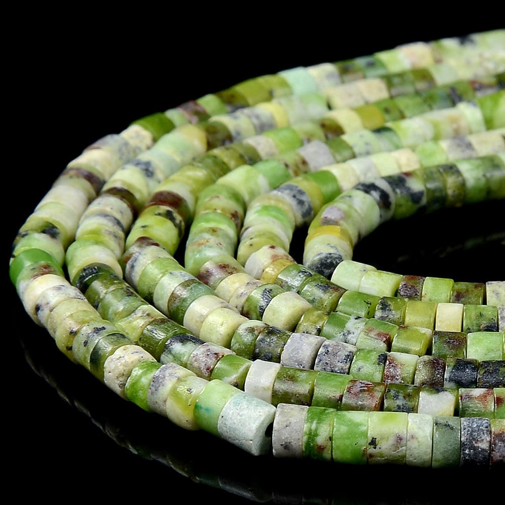 4x2mm Natural Chrysoprase Gemstone Heishi Discs Beads Loose Beads 15 Inch Full Strand (80018532-p16) 4x2mm Natural Chrysoprase Gemstone Heishi Discs Beads Loose Beads 15 Inch Full Strand (80018532-p16)