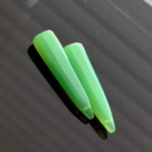 Gorgeous Chrysoprase Chalcedony Matching Long Drops With Large Drilled Hole - Limited Quantity Gorgeous Chrysoprase Chalcedony Matching Long Drops With Large Drilled Hole - Limited Quantity