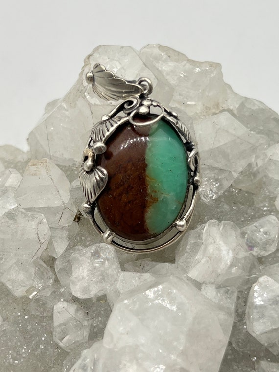 Boulder Chrysoprase Pendant