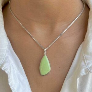 Lemon Chrysoprase Pendant Necklace / 925 Sterling Silver / Healing Gemstone / Gifts for her / Fancy Cab / Statement Pendant LCP-P-13. Lemon Chrysoprase Pendant Necklace / 925 Sterling Silver / Healing Gemstone / Gifts for her / Fancy Cab / Statement Pendant LCP-P-13.