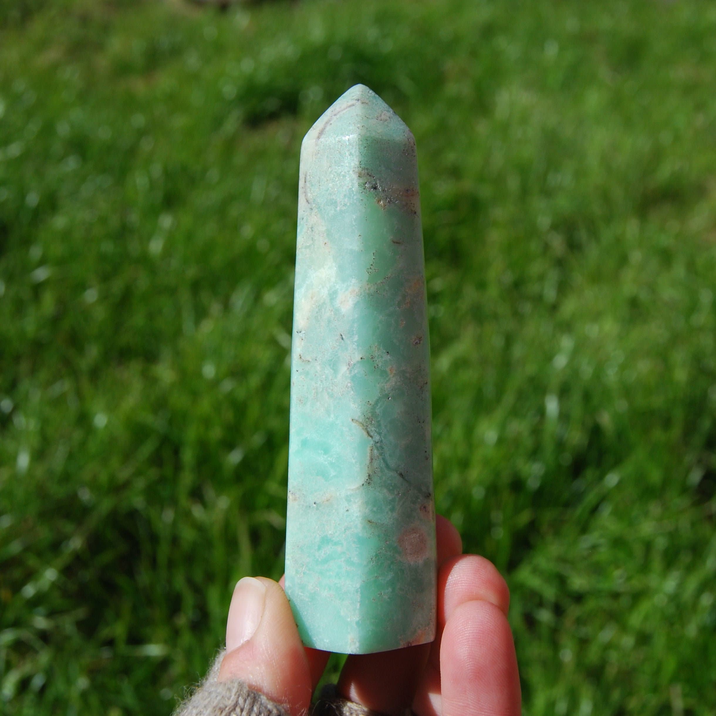 4.25in 150g Chrysoprase Crystal Tower 4.25in 150g Chrysoprase Crystal Tower