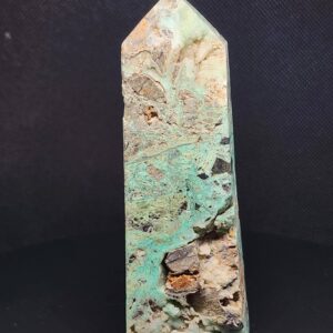 Chrysoprase Tower with Druzy