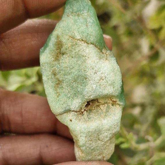 Attractive Green Chrysoprase Specimen, Healing Chrysoprase Crystal Rough Energy Stone 155 Carat Attractive Green Chrysoprase Specimen, Healing Chrysoprase Crystal Rough Energy Stone 155 Carat