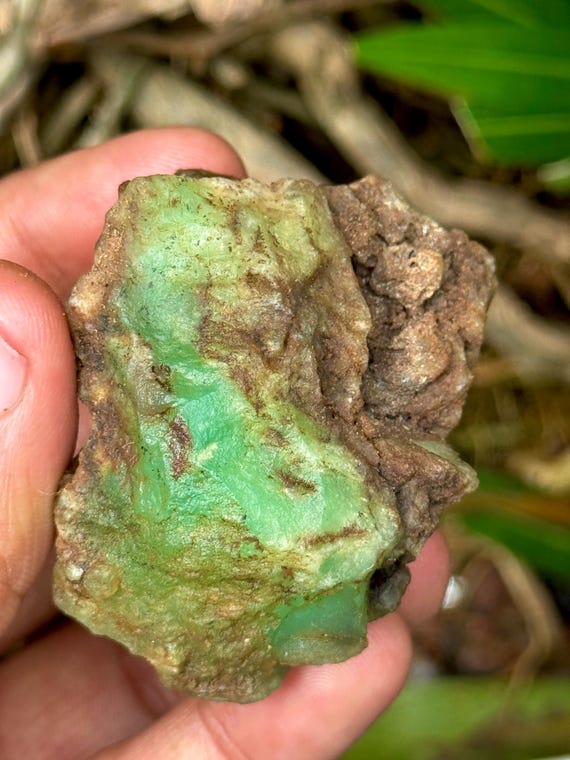 Raw Australian Chrysoprase Specimen, Healing Crystal (232.85 Carat)