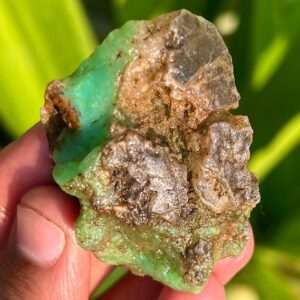 Australian Chrysoprase Raw Stone: Green Chakra Gemstone, 202.85 Carat Australian Chrysoprase Raw Stone: Green Chakra Gemstone, 202.85 Carat