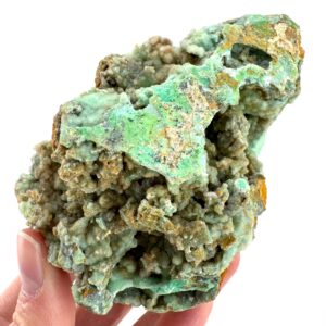 Druzy Chrysoprase , Mint Green Crystal, Mineral Specimen From Indonesia Druzy Chrysoprase , Mint Green Crystal, Mineral Specimen From Indonesia