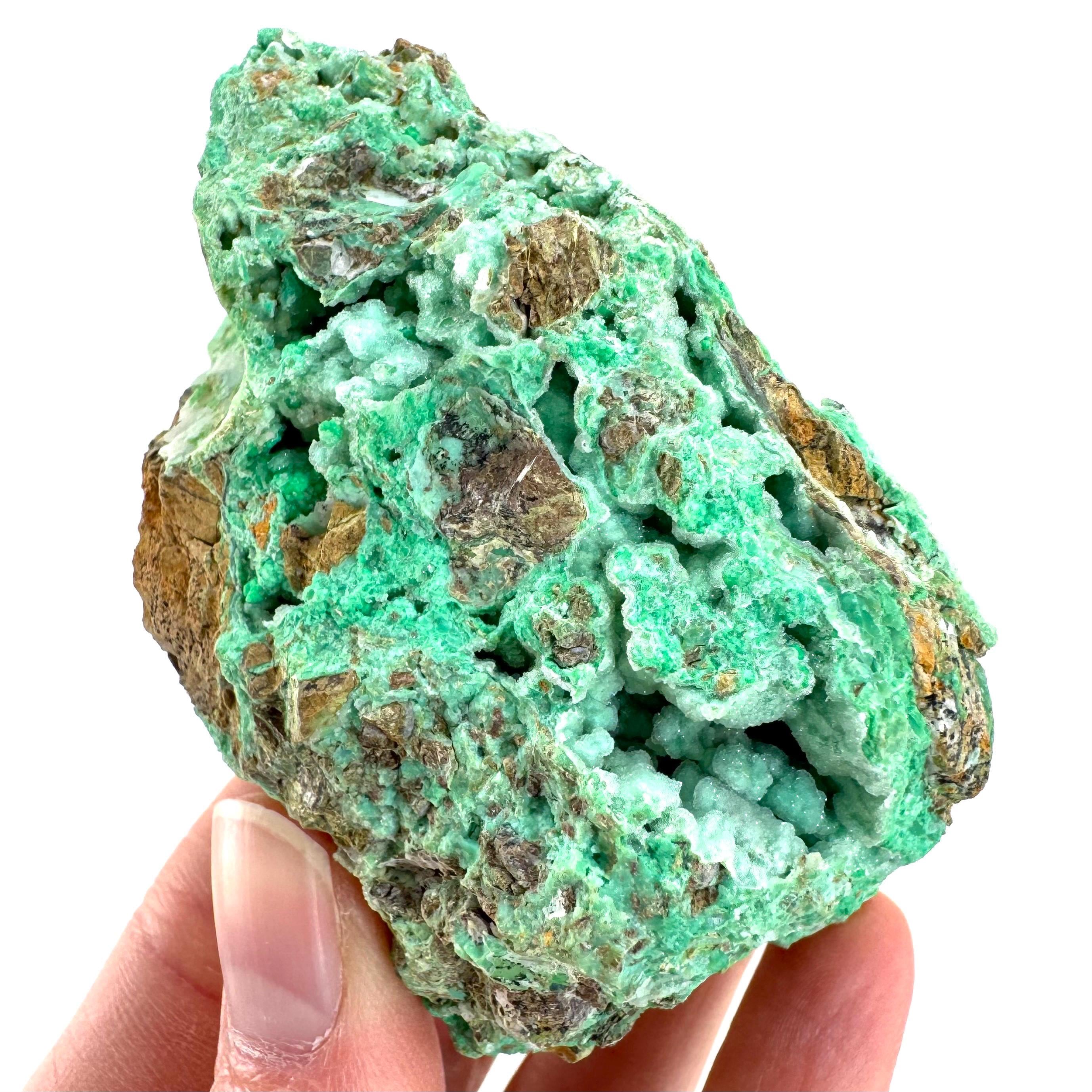 Druzy Chrysoprase , Mint Green Crystal, Mineral Specimen From Indonesia Druzy Chrysoprase , Mint Green Crystal, Mineral Specimen From Indonesia