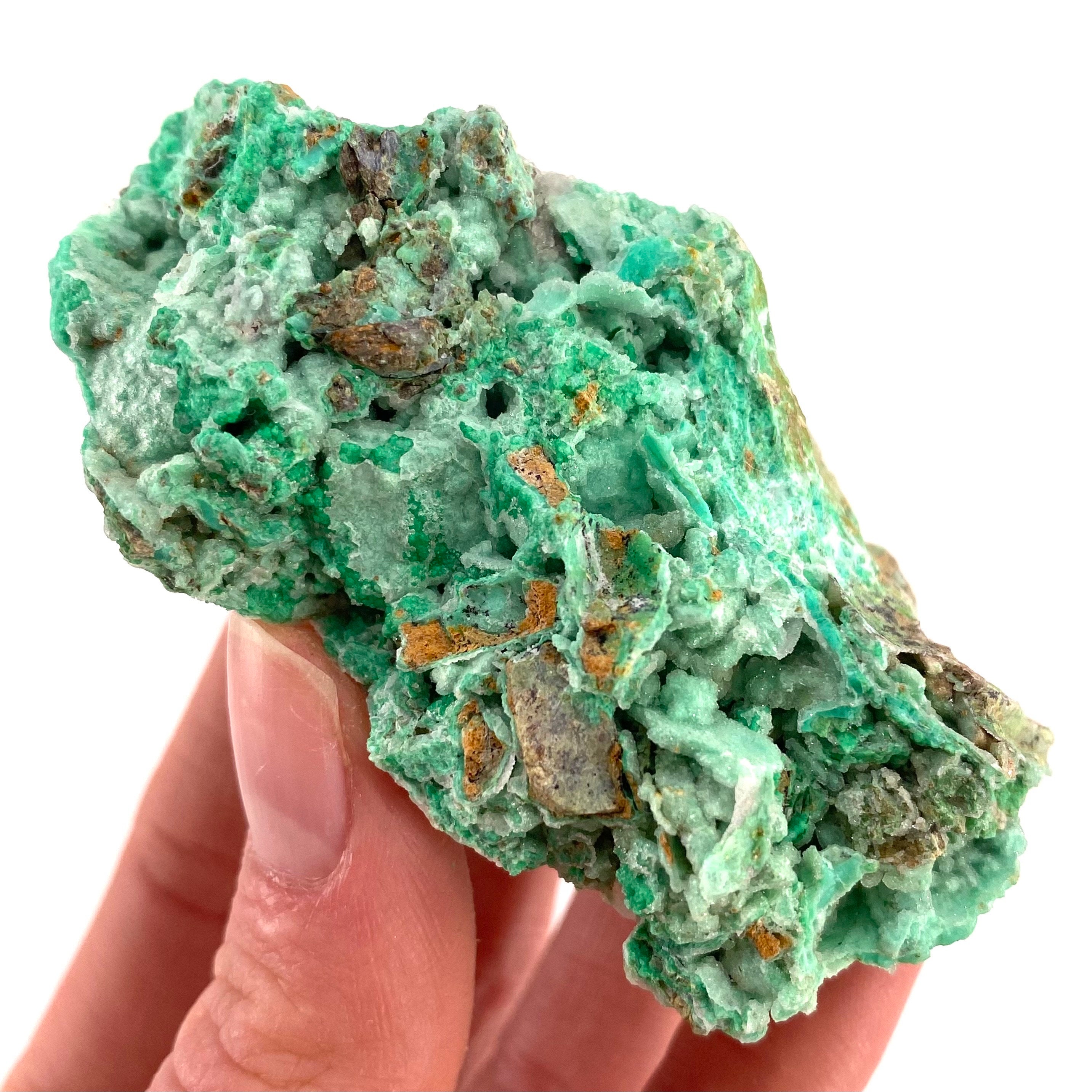 Druzy Mint Chrysoprase Specimen , Natural Crystal (72g) Druzy Mint Chrysoprase Specimen , Natural Crystal (72g)