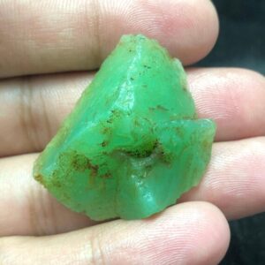 Handpicked Natural Chrysoprase Rough Stone Slice 19.3g 36x27x18mm Handpicked Natural Chrysoprase Rough Stone Slice 19.3g 36x27x18mm