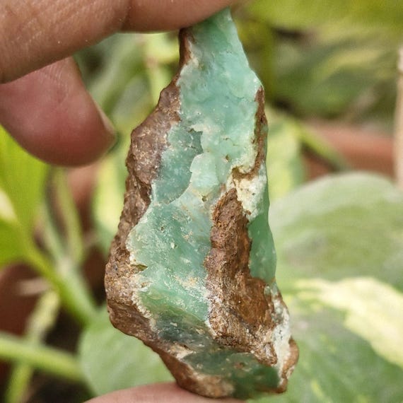 Natural Green Chrysoprase Alluring Specimen, Energy Stone Chrysoprase Healing Crystal Rough 187 Carat Natural Green Chrysoprase Alluring Specimen, Energy Stone Chrysoprase Healing Crystal Rough 187 Carat